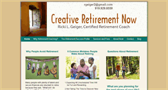 Desktop Screenshot of creativeretirementnow.com